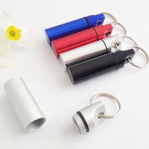 Promotion : Boîte à pilules unique en plastique pour voyage, avec pendentifs breloques en métal, contenant un mini-récipient compact pour médicaments - Product Image 2