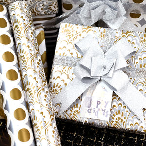 Factory Wholesale Custom <b>Christmas</b> Luxury <b>Paper</b> <b>Roll</b> 43cm X 300cm <b>Wrapping</b> <b>Paper</b> for Packaging - Product Image 6