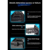 Top Case Moto en Alliage d'Aluminium 36L 45L 55L 65L Étanche à Dégagement Rapide, Coffre Arrière Style Blindé pour Moto, Vente en Gros