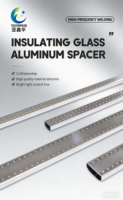 Barre d'espacement en aluminium de 12 mm avec bande de butyl adhésive pour la première étanchéité des portes en verre isolant, pliable