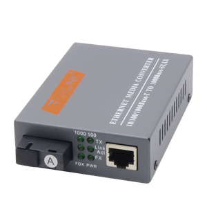 Convertidor de Medios Gigabit SC de Venta Caliente, Dos Transceptores Ópticos 1310nm 1550nm Monomodo, 1 RJ45, Convertidor de Medios WDM - Product Image 2