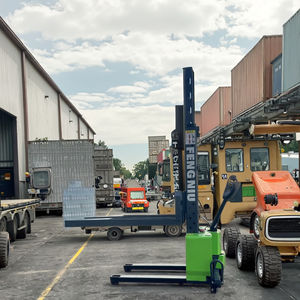 Zelfladende palletstapelaar 0,9 ton 1 ton 1,3m 1,5m draagbare semi-elektrische heftruck stapelkraan laad- en losstapelaar - Product Image 1