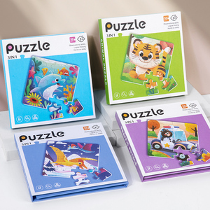 <span class=keywords><strong>Libro</strong></span> Puzzle Magnetico Letop (Busy Book) per Bambini 3 in 1, Puzzle a Gradini, Gioco da Viaggio Montessori, Giochi Educativi in Carta - Product Image 4