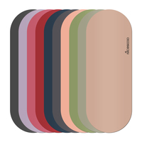 Nouvelle arrivée, tapis de yoga pliable en caoutchouc naturel PU amélioré, antidérapant, ovale, fitness, écologique, 4 mm/3 mm