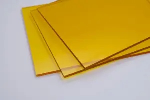 Andisco Factory Custom panel akrilik PMMA keras antistatis 3mm lembar plastik berwarna kuning/biru/hitam