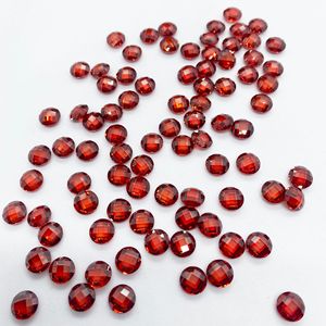 JIANG tong hình tròn kiểm tra đôi cắt với lỗ Cubic Zirconia đá lỏng <span class=keywords><strong>CZ</strong></span> Đá - Product Image 5