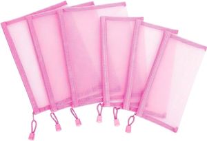 Bolsa de Almacenamiento de Documentos Portátil y Ligera, Carpeta de Archivos de Plástico Transparente, Organizador Esencial de Viaje, Bolsa con Cierre de Malla de Nailon - Product Image 2