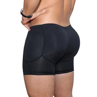 Shorts sexy respirants personnalisés avec logo en gros, conçus pour les hommes, sous-vêtements pour hommes, culotte rembourrée pour soulever les fesses