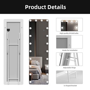 Dormitorio grande sala de estar de pie 3 colores oscurecimiento vestidor peluquería longitud del suelo <span class=keywords><strong>con</strong></span> luces Led Hollywood <span class=keywords><strong>espejo</strong></span> de <span class=keywords><strong>cuerpo</strong></span> completo - Product Image 6