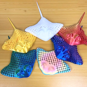 Modèle de jouet créatif pour enfants en forme de poisson-diable imprimé en 3D, ornement de jeu tendance - Product Image 1