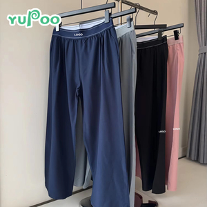 <span class=keywords><strong>Pantaloni</strong></span> da <span class=keywords><strong>Donna</strong></span> a Gamba Dritta e Larga, Casual, <span class=keywords><strong>Larghi</strong></span>, Stile Europeo e Americano, Lunghi, Sportivi a Vita Bassa - Product Image 1