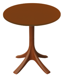 Multi-Color <b>Plastic</b> Outdoor Round <b>Table</b> with Pedestal Base, Durable Home Furniture for Patio, Garden, Balcony, and Dining Use - Product Image 4