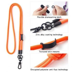 Purchase Product Cell Phone Lanyard 120Cm Neck Crossbody Shoulder Adjustable Detachable Patch Strap Universal Phone Lanyard - Product Image 2