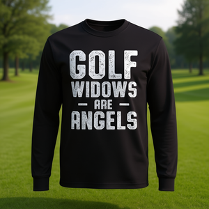 T-shirt a maniche lunghe Golf Widow Wife Angel Golfer - Product Image 3