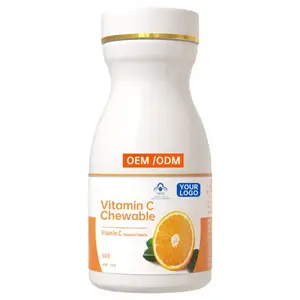 Pasokan pabrik OEM tablet kunyah Vitamin C kustomisasi rasa tablet Vitamin C tekanan darah rendah