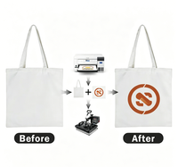Sac fourre-tout en toile recyclable personnalisé avec sublimation thermique, poignée longue, écologique, réutilisable, durable, prix d'usine, OEM/ODM