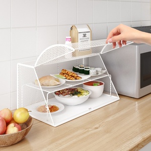 Gabinete de Almacenamiento de Cocina Multicapa con Apertura a la Izquierda, Alacena Transpirable y Estante Metálico para el Hogar, para Vajilla en Zonas Rurales - Product Image 1