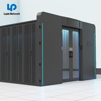 Armoire de serveur perforée intelligente Ningbo Lepin Factory PDU 48U avec porte à trous hexagonaux pour centre de données et salle informatique