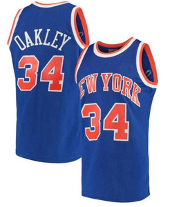 Jersey de Nueva <span class=keywords><strong>York</strong></span> 8 # Anunoby 11 # Brunson 7 # Anthony 5 # Alvarado 34 # Oakly 3 #   Hart 32 # Camiseta de baloncesto americana cosida de Towns Stitched - Product Image 5