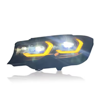 قطع غيار سيارات SJC لسيارات BMW 3 سلسلة G20 G28 18-22 مجموعة مصابيح أمامية ليزر مطورة G20 ملحقات سيارة مصابيح أمامية صفراء وبيضاء