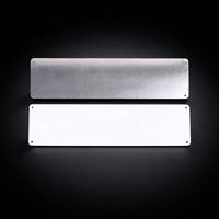 Plaque d'étiquetage suspendue en aluminium personnalisable par sublimation avec trou pour équipement industriel et commande en restaurant