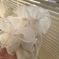 Nouvelles chaussettes plissées en dentelle grande taille pour filles, en coton, style Lolita, mignonnes, pour femmes, chaussettes hautes tutu 2026