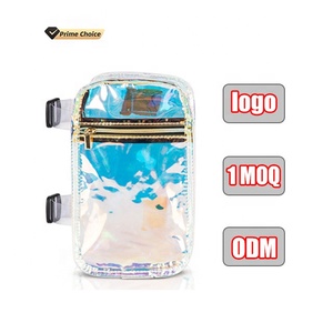 Ceinture de course personnalisée harnais en PVC holographique étanche pour femmes sac banane mode moto jambe taille propre sac de jambe sac de cuisse - Product Image 1