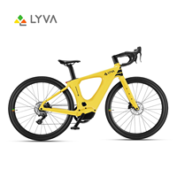 Vélo de ville à assistance électrique LYVA Smart G01 Sport en acier au carbone avec moteur central sans balais, batterie au lithium et freins à disque, unisexe, pour trajets quotidiens