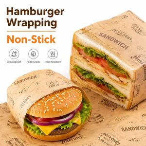 Food Grade Greaseproof <b>Paper</b> Sheets 30gsm 40gsm 50gsm Oil Resistant <b>Paper</b> for Burger Sandwich Bakery Packaging - Product Image 6