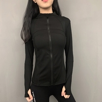 Veste de sport blanche pour femme, manches longues, séchage rapide, vêtements de course, nouvelle collection printemps-été, tenue de fitness moulante et sexy pour le yoga