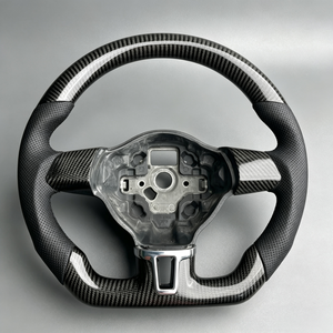Volante de Fibra de Carbono de Alta Calidad para <span class=keywords><strong>Volkswagen</strong></span> Golf 6 GTI R32 Jetta MK5 MK6 Passat CC Scirocco Eos Beetle - Product Image 1