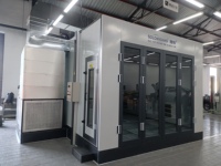 Cabine de peinture pour voitures Shandong Longxiang LX-D2 certifiée CE 37KW avec éclairage LED, filtre haute efficacité, ventilateurs centrifuges électriques