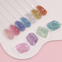 Ensemble de vernis à ongles gel à paillettes OEM 32 couleurs de la collection de marque privée vente en gros ensemble de vernis à ongles gel flash réfléchissants logo personnalisé