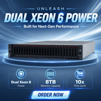Offre Spéciale : Serveur Rack Lenovo SR650 V4 2U Intel Xeon 6 86 Cœurs, Serveur GPU NVMe pour IA, Apprentissage Profond et Virtualisation