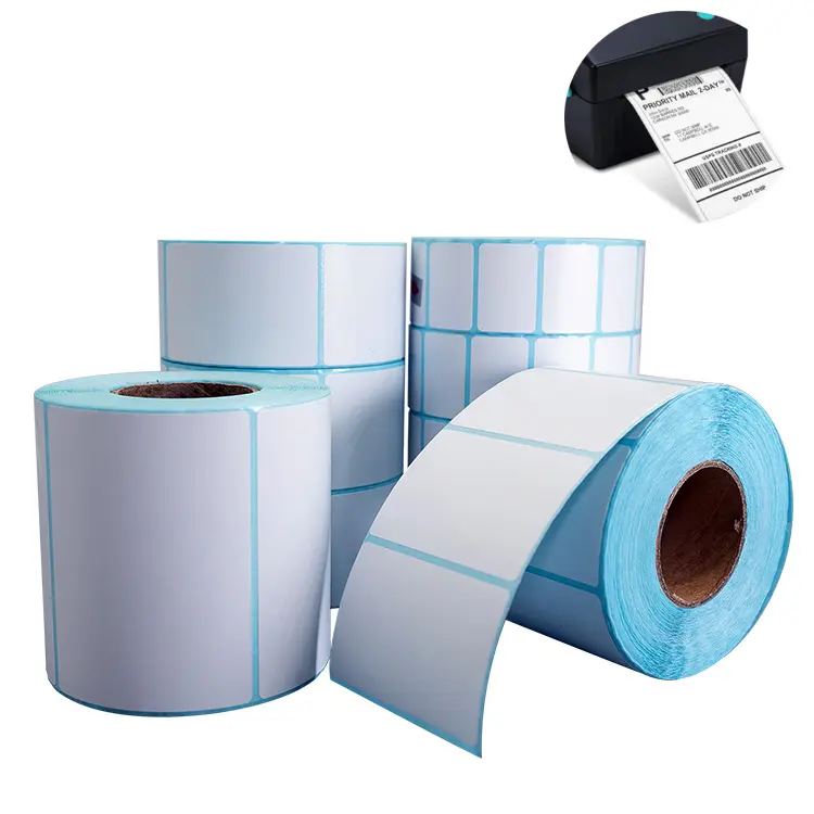 Thermal Paper Label Custom Self-adhesive Printer 4x6 Waybill Sticker 10x15 Sensitive Paper Thermal Sticky Label 100x150