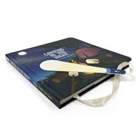 Livre cartonné à couverture rigide avec lampe torche intégrée, personnalisation d'impression de livres cartonnés