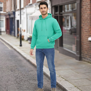 Prix bas Nouveaux sweats à capuche unis respirants Vente en gros Haute qualité Logo personnalisé Sweats à capuche unis pour vêtements de fitness pour hommes - Product Image 1