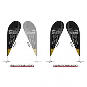 Custom Size Outdoor Advertising Aluminum Polyester Beach <b>Flags</b> Digital Printed Flying Feather Banners Pennant Cloth Custom Size - Product Image 4