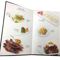 Penutup buku menu hotel restoran kulit gaya sekrup