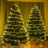 Guirlande Lumineuse LED Étanche en Fil de Cuivre Effet Feux d'Artifice Scintillants, 8 Modes, 30M, 3000 LED, Grappe Étoilée pour Fêtes de Noël
