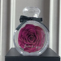 Fleur Éternelle en Bouteille de Parfum Rose, Décoration de Cadeau pour la Saint-Valentin et la Fête des Mères en Gros