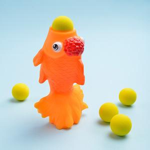 ของเล่นลูกบอลไวนิลตลกสำหรับเด็ก,ลูกบอลพลาสติกของเล่นป้องกันความเครียดบีบรูปปลาสีทอง - Product Image 6