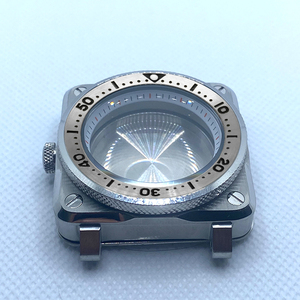 Boîtier carré accessoires de montre en acier inoxydable scellé couverture arrière 42MM anneau en acier pour NH35/36 SKX007 <span class=keywords><strong>SKX009</strong></span> mouvement montres - Product Image 5