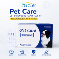 Тест на антиген гиардии для собак Petcare (GIA) для ветеринарного, коммерческого и домашнего использования, срок годности 3 года, класс II