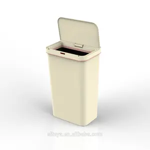 Cubo de plástico con Sensor de 50L, cubo de basura automático, cubo de basura con sensor