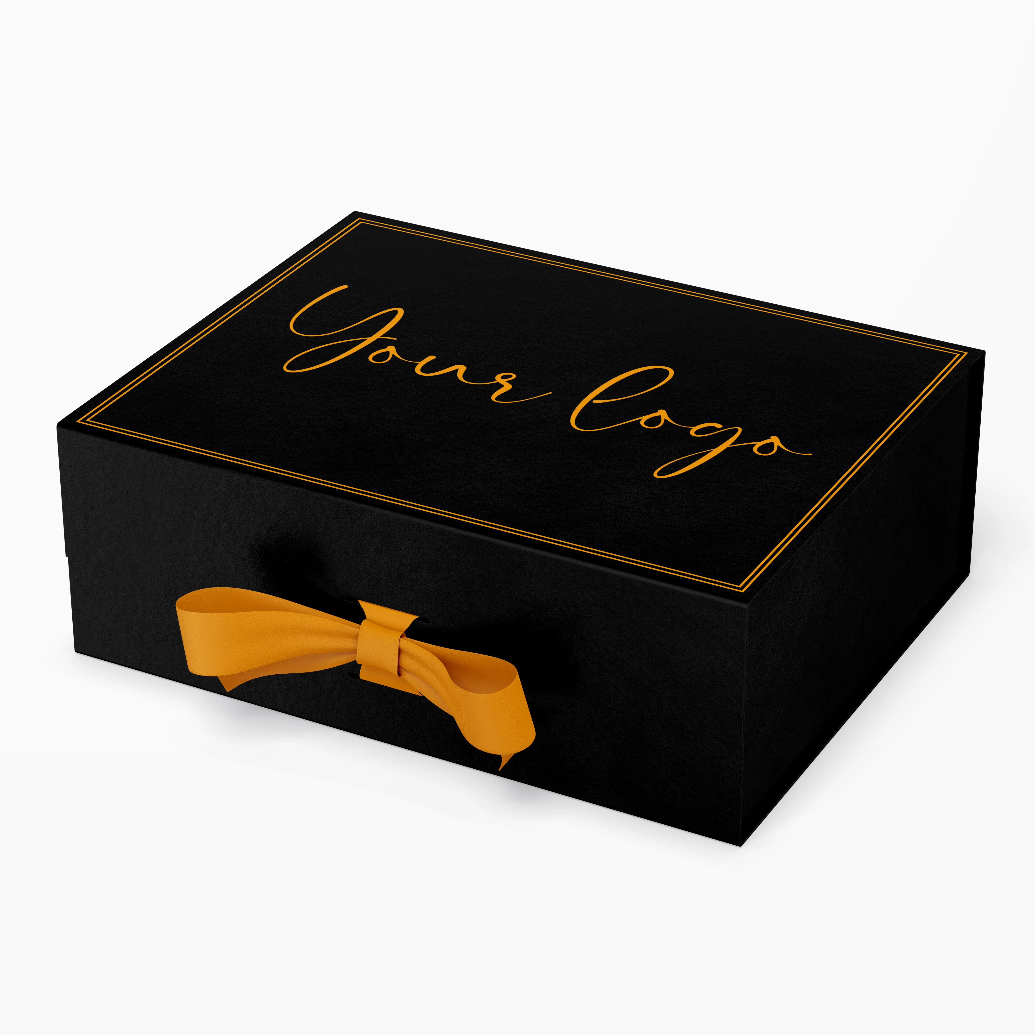 Vente en gros de boîtes-cadeaux pliantes à fermeture magnétique personnalisées avec ruban emballage de cadeau de mariage boîte en papier rigide magnétique