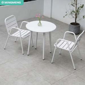 Prix de gros Loisirs Patio Garden Park Ensembles de chaises en alliage d'aluminium Restaurant en plein air Café Meubles modernes - Product Image 5