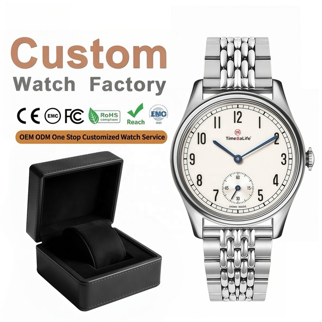 Oem Minimalist Quartz Watch Manufacturer Custom 35MM Miyota 1L40 Dress Men Stainless Steel Watch 3ATM Waterproof