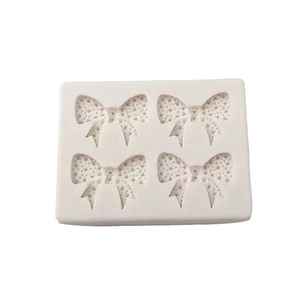 Wanlihao DIY Sucre Artisanat Pince À Cheveux Noeud Papillon Forme Silicone Moule Fondant Gâteau Décoration Moules - Product Image 6