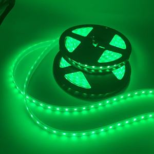 Bande lumineuse souple flexible 24V 5050 IP67 étanche, 60 LED, lumière verte et blanche 6000K, basse tension, haute luminosité - Product Image 2